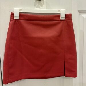 ARITZIA Wilfred Patio High-waisted Vegan Leather Mini Skirt